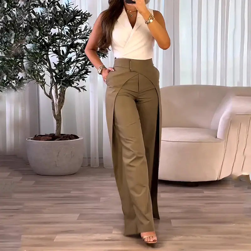 Style Loft Collection Swathe Sleeveless Top and Pants Set