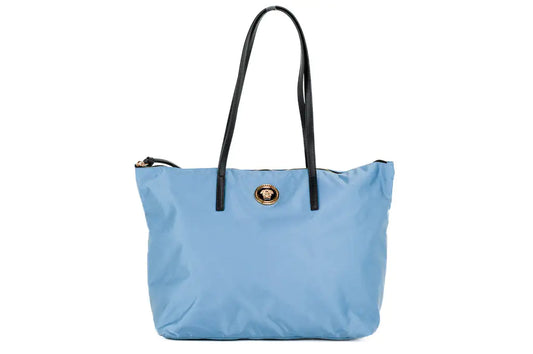 Style Loft Collection x Versace Portuna Medusa Medium Cornflower Blue Nylon Leather Tote