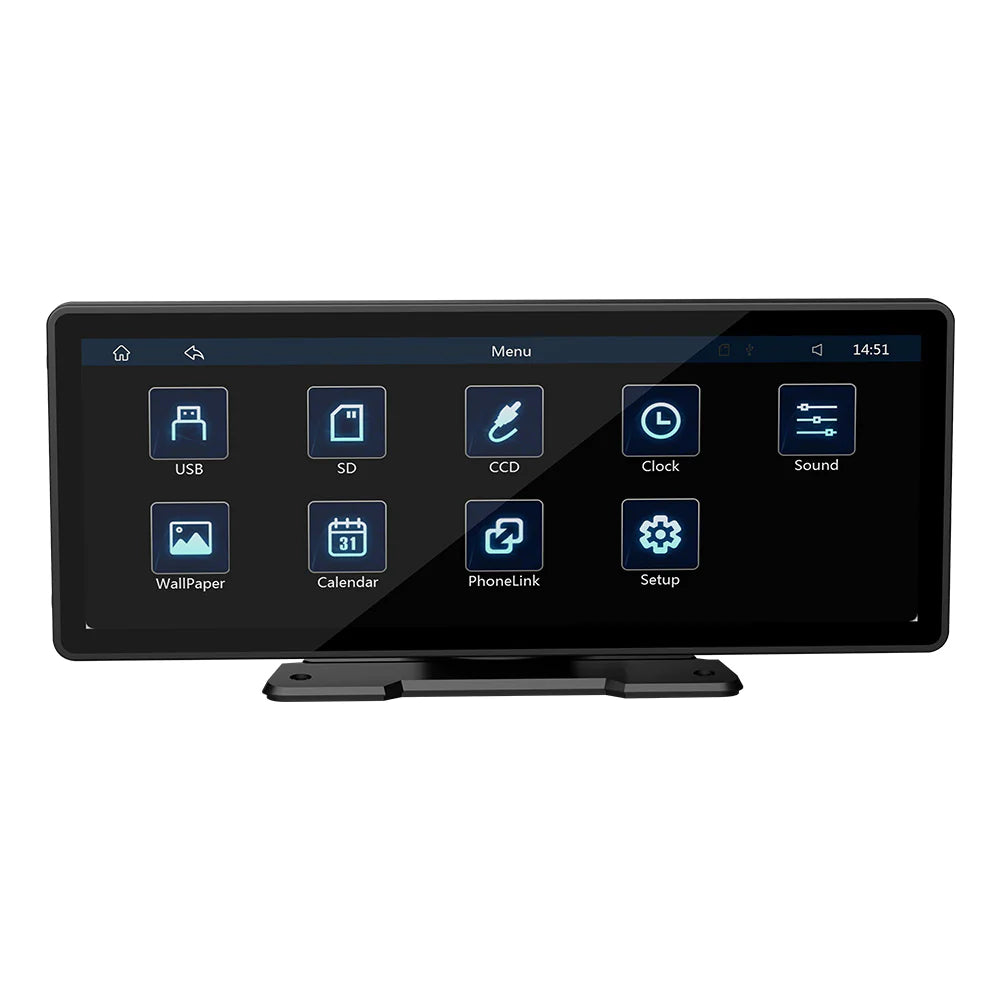 Style Loft Collection AutoStyle AudioSync 10 Inch Touchscreen Carplay and Dash Cam System