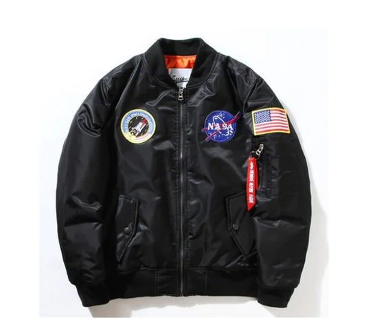 Style Loft Collection Astronaut Embroidered Flight Jacket