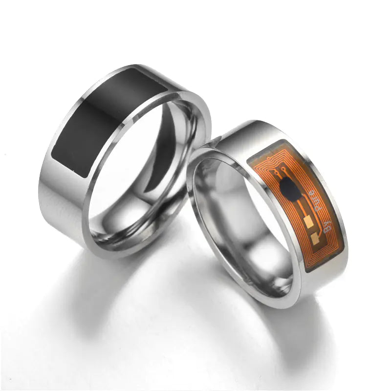 Style Loft Collection CyberStyle Stainless Steel Near Field Communication (NFC) Smart Ring