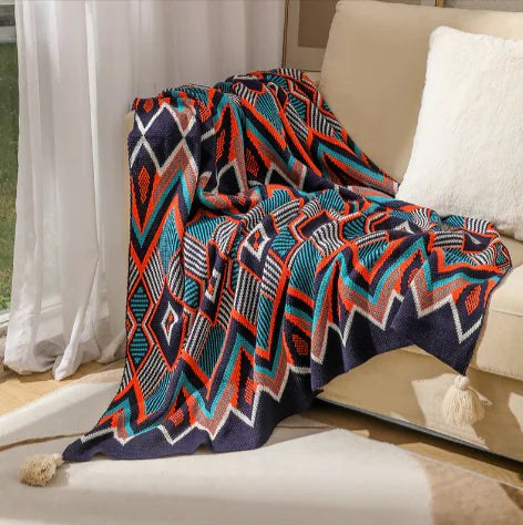 Style Loft Collection Native Geometric Sofa Cover Blanket