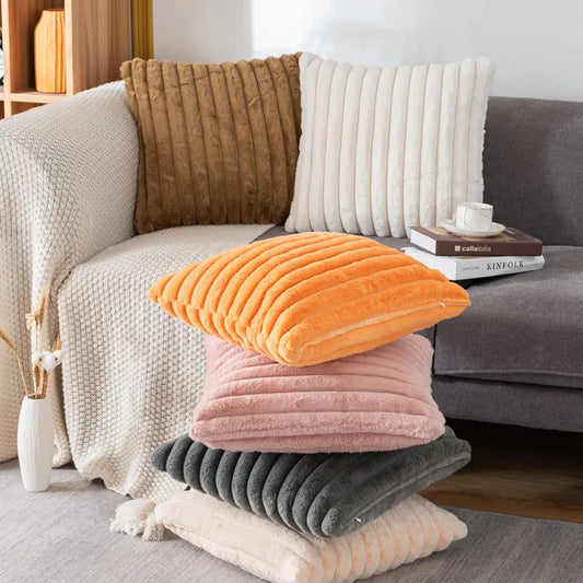 Style Loft Collection Vegan Rabbit Fur Pillowcase