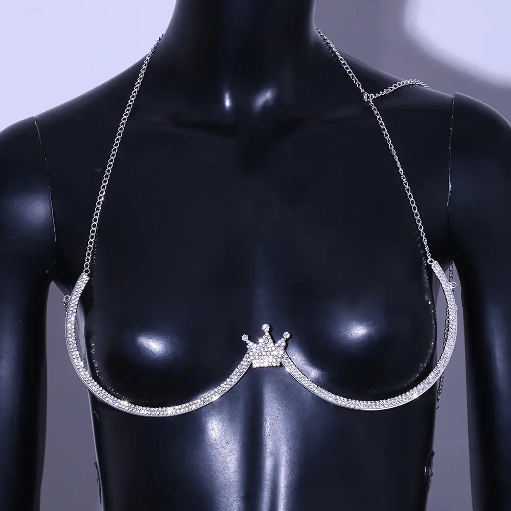 Style Loft Collection Crystal Crown Bikini Chain