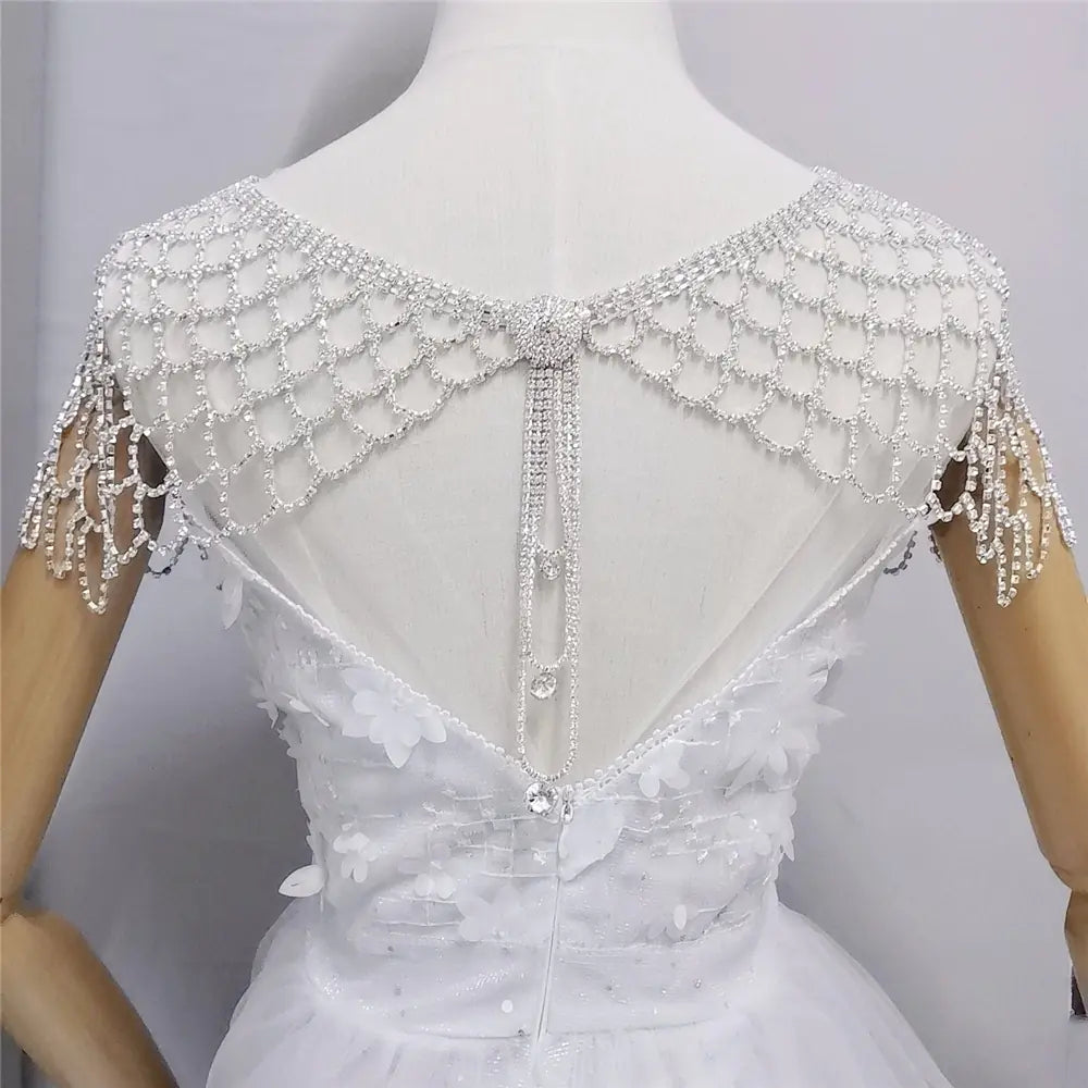 Style Loft Collection Crystal Tassel Shoulder Chain