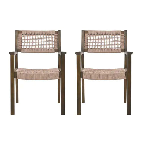 Style Loft Collection Woven Dining Chairs, Set of 2