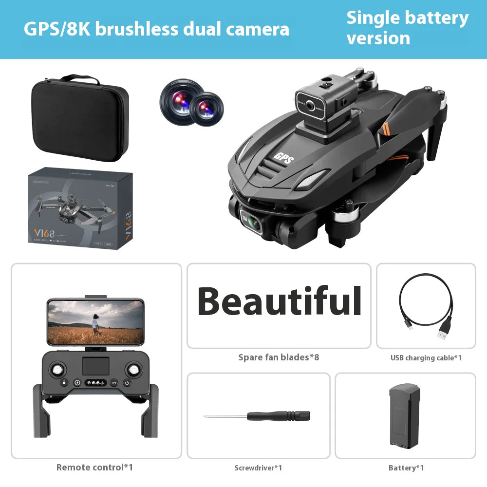 Style Loft Collection CyberStyle VolAire Professional 8K GPS Drone