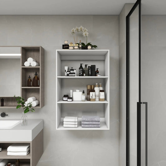 Style Loft Collection Bathroom Open Face Closet Shelves