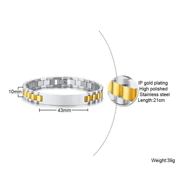 Style Loft Collection Classic Stainless Steel Bracelet
