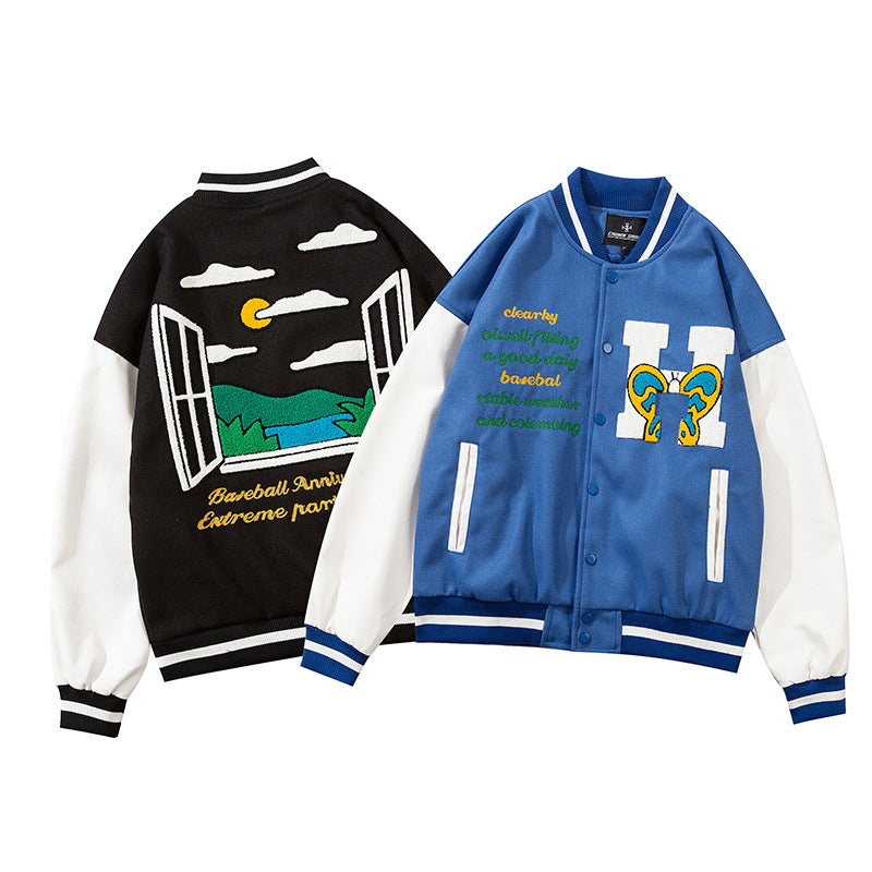 Style Loft Collection Embroidered Baseball Jacket
