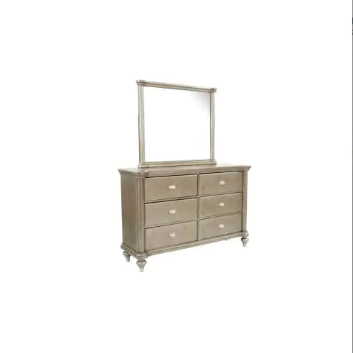 Style Loft Collection Antique Champagne Dresser and Mirror