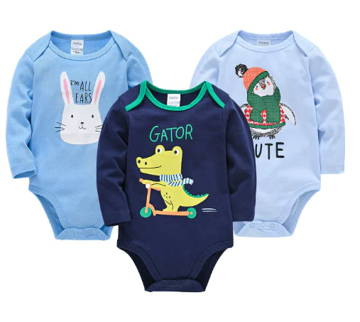 Style Loft Collection BabyStyle Amelie du Nord Long Sleeve Bodysuit 3-Piece Set