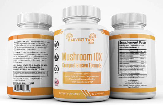 Style Loft Collection Mushroom 10X for Cognitive Function, Blood Pressure, and Immune Health