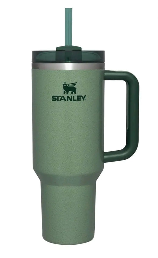 STANLEY THE QUENCHER H2.0 FLOWSTATE TUMBLER | 40 OZ HAMMERTONE GREEN LIMITED EDITION by Style Loft Collection