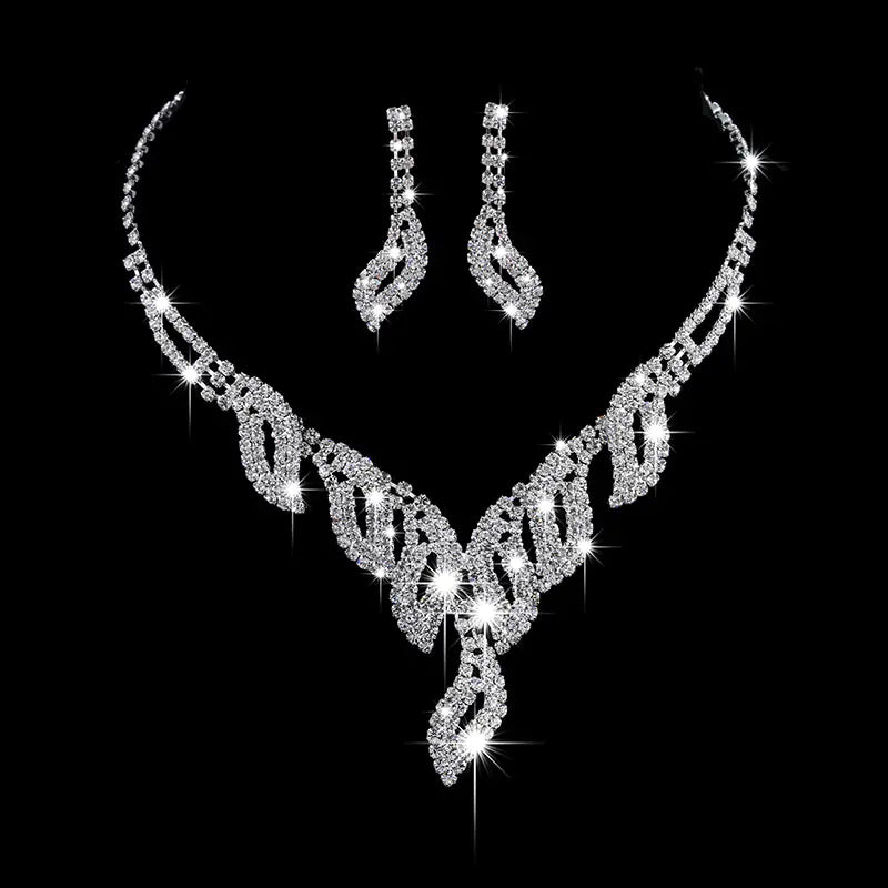 Style Loft Collection Luxury Bridal Necklace & Earrings Set