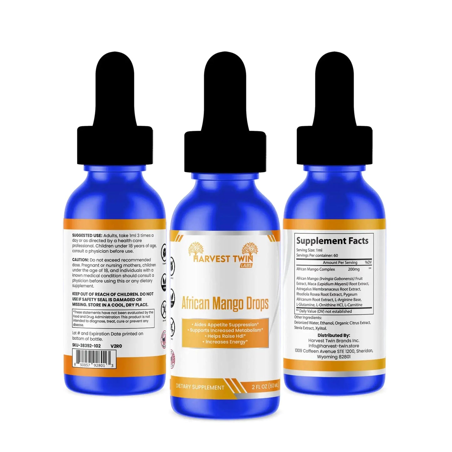 Style Loft Collection African Mango Drops - Natural Weight Loss Supplement with Metabolism Boost