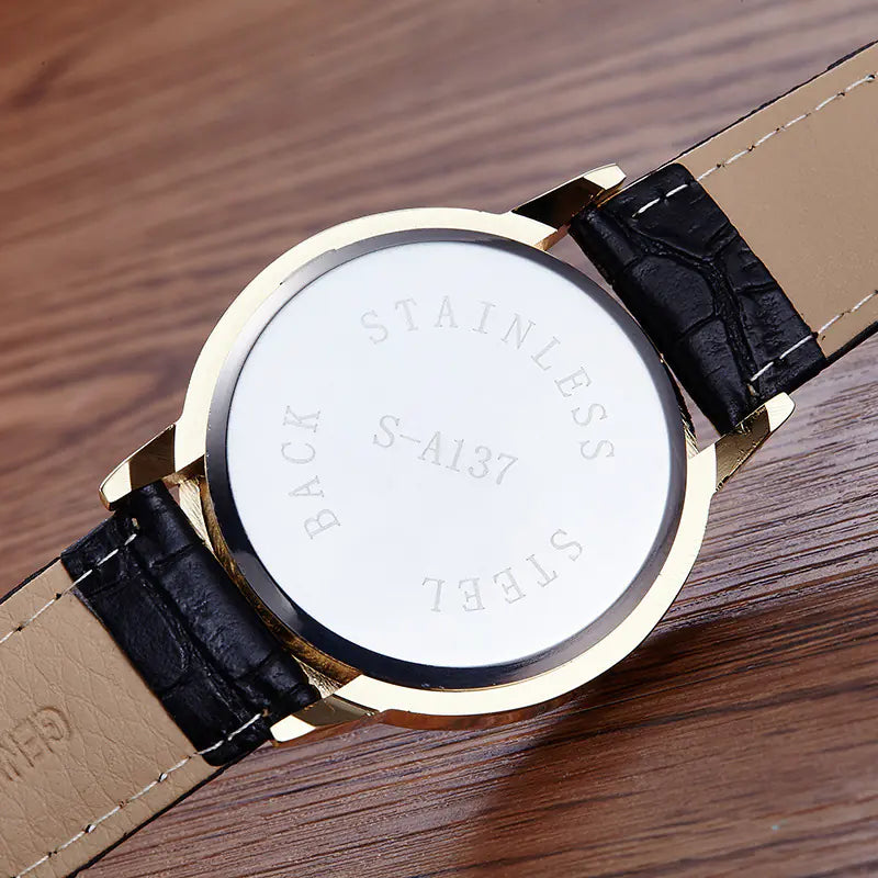 Style Loft Collection Leather Band LED Touchscreen Watch