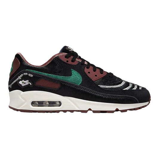 Style Loft Collection x Nike Modern Black Green Noise Sail, (Size 6.5 Men US / Women 8 US)
