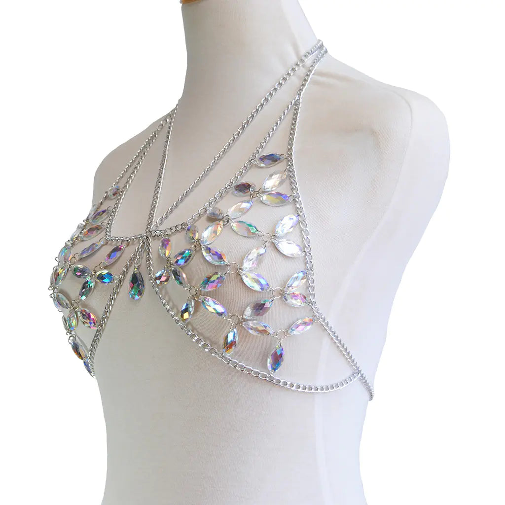 Style Loft Collection Backless Bikini Gemstone Body Chain
