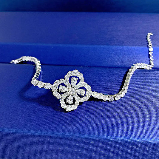 Style Loft Collection Clover Cross High Carbon Bracelet