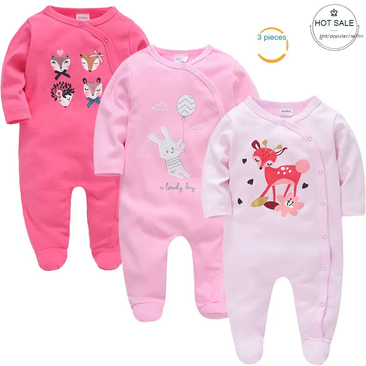 Style Loft Collection BabyStyle Charlette Haute 3-Piece Long Sleeve Onesies