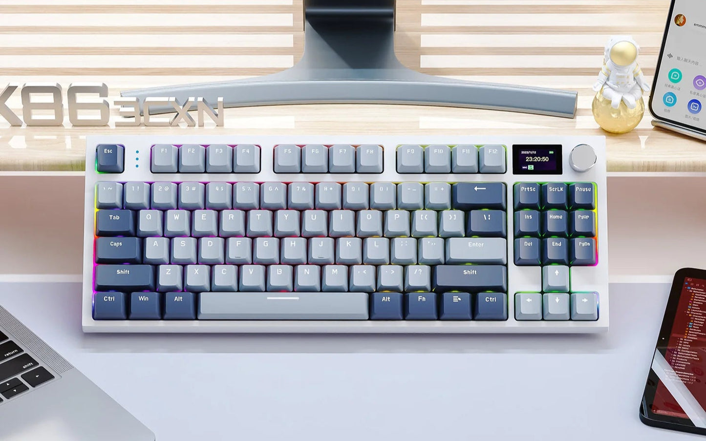 Style Loft Collection CyberStyle Streamline Illuminated Wireless Keyboard