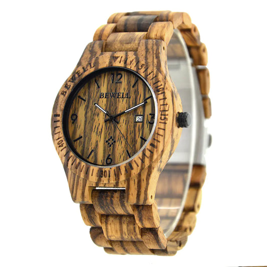 Style Loft Collection Sandalwood Wooden Timepiece