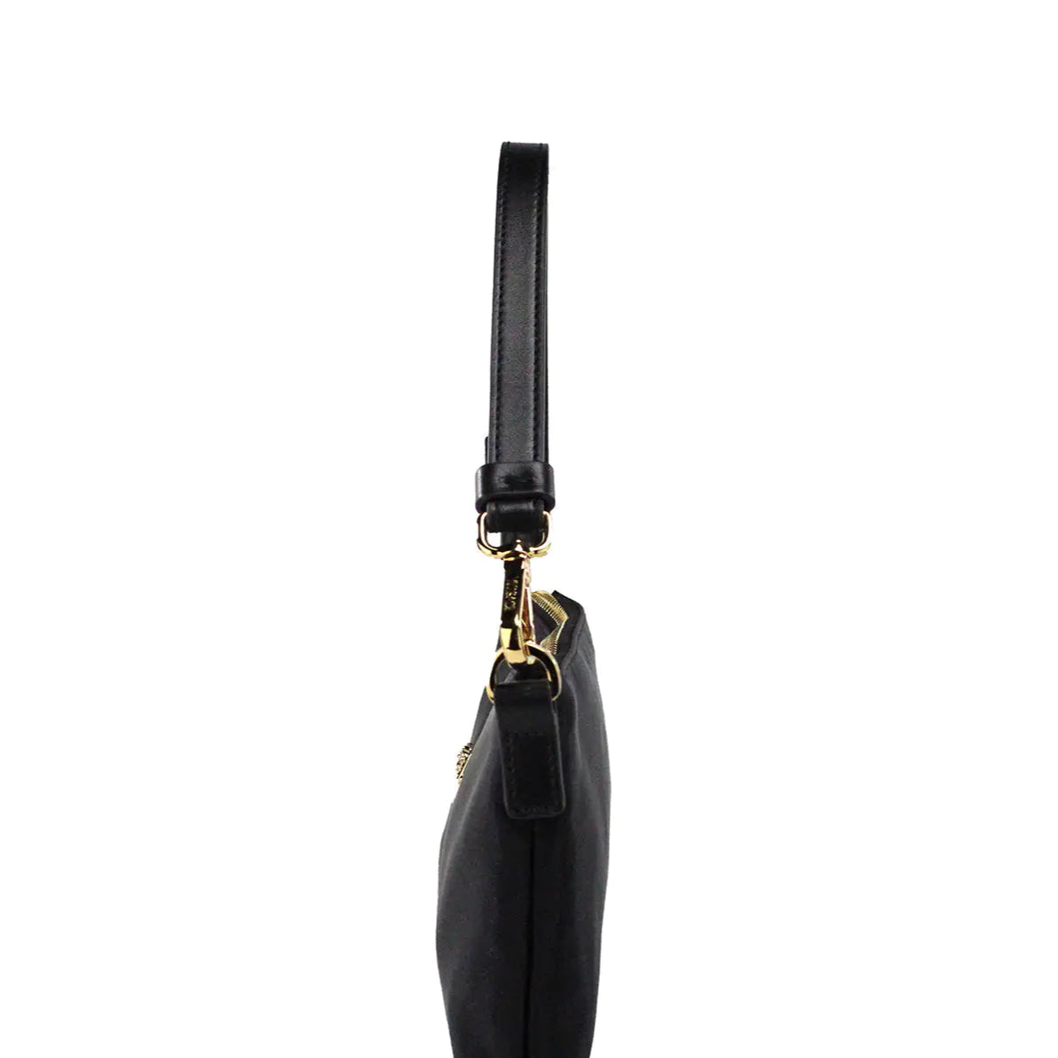 Style Loft Collection x Versace Small Flat Black Medusa Coin Nylon Fabric Pouch