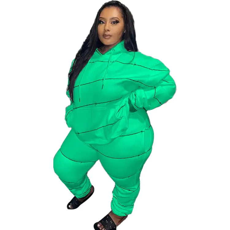 Style Loft Collection Misdemeanor Oralisse Pullover Tracksuit Two-Piece Set
