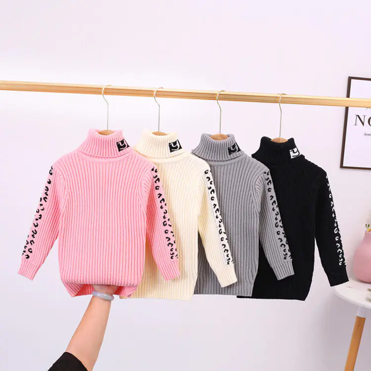 Style Loft Collection BabyStyle Cuvette Cashmere and Velvet Leopard Sweater
