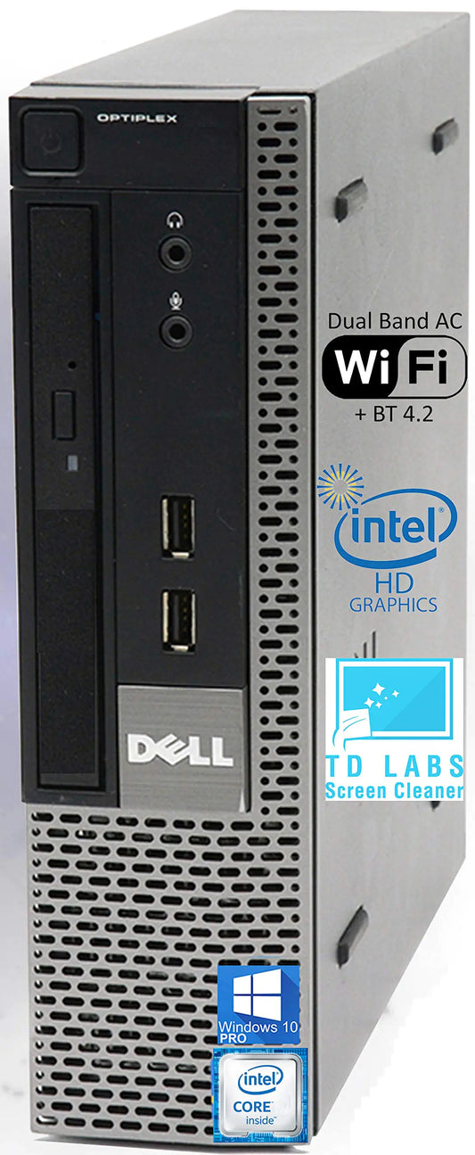 Style Loft Collection x Dell Optiplex 7010 USFF Desktop Computer with Intel i5-3470S Upto 3.6GHz HD Graphics 2500 4K Support 16GB RAM 1TB SSD DisplayPort HDMI DVD AC Wi-Fi Bluetooth - Windows 10 Pro (Renewed)