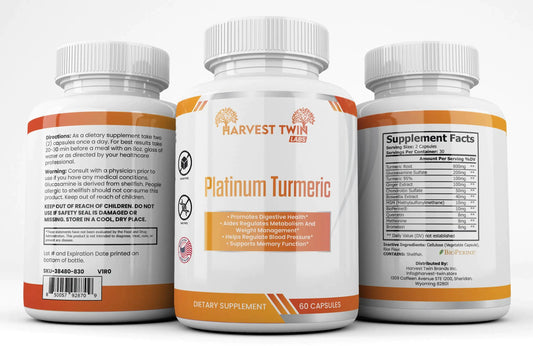 Style Loft Collection Platinum Turmeric for Memory, Blood Pressure, Weight Loss, and Digestion