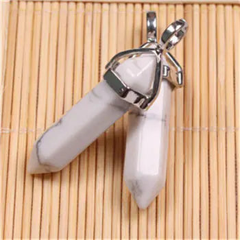 Style Loft Collection Natural Stone Crystal Agate Pendant