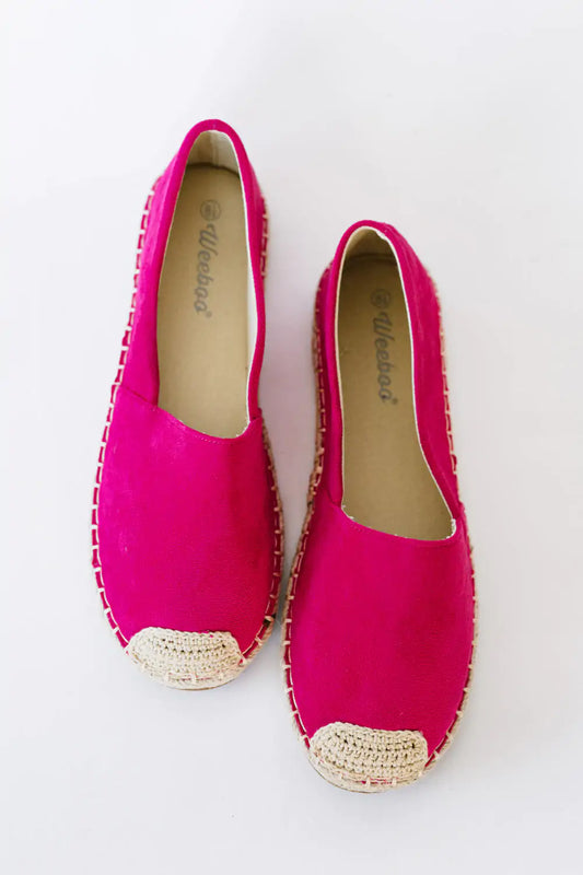 Style Loft Collection Casual Fuchsia Espadrille Shoes
