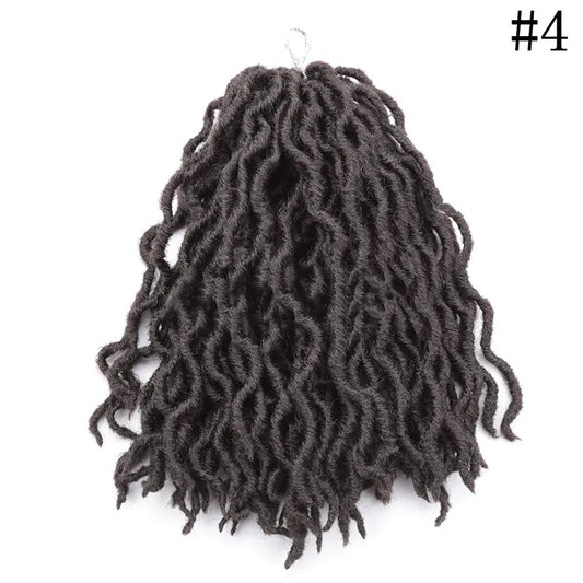 Style Loft Collection Colored 12-Inch Wavy Dreadlock Hair Extensions