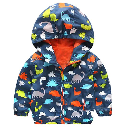 Style Loft Collection Friendly Dinosaur Windbreaker