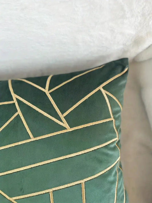 Style Loft Collection Velvet Geometric Pillowcase
