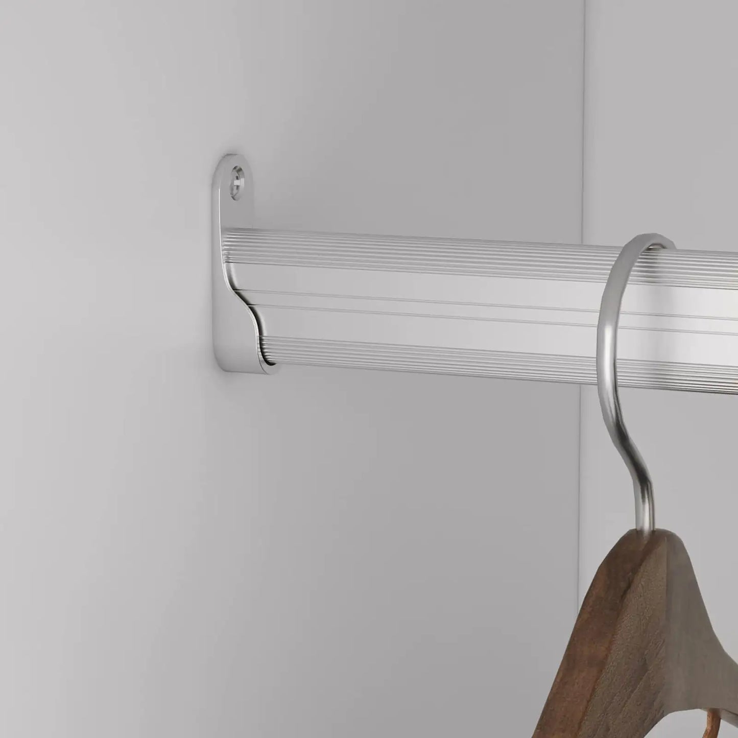 Style Loft Collection DIY Wooden Closet Organizer System with 2 Hanging Rods