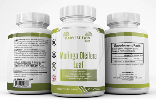 Style Loft Collection Moringa Oleifera Leaf for Mood, Joints, Blood Sugar, and Sleep