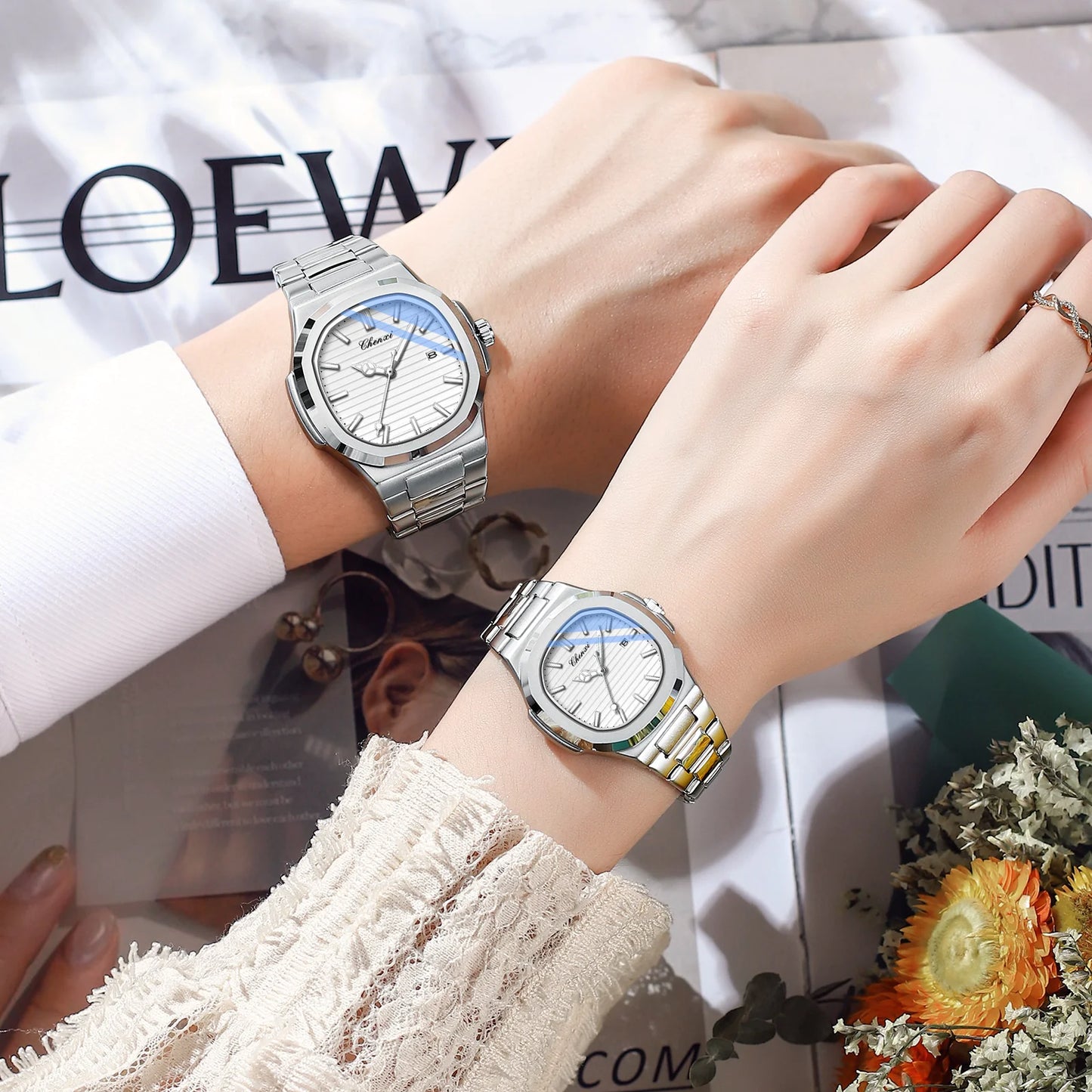 Style Loft Collection Lorendi Tivoro Matching Couples Watches