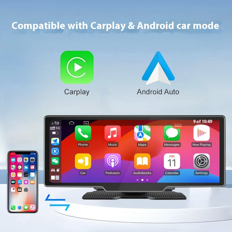 Style Loft Collection AutoStyle 4K Double Recording Car Camera with CarPlay & IPS Screen