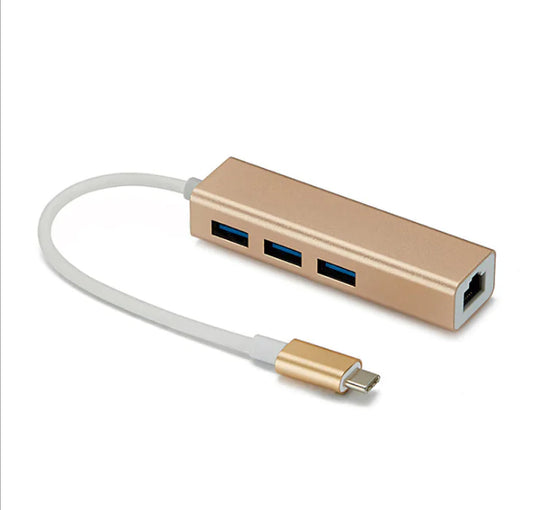 Style Loft Collection DigitalLoft 100mbps USB-C to Ethernet Hub Adapter