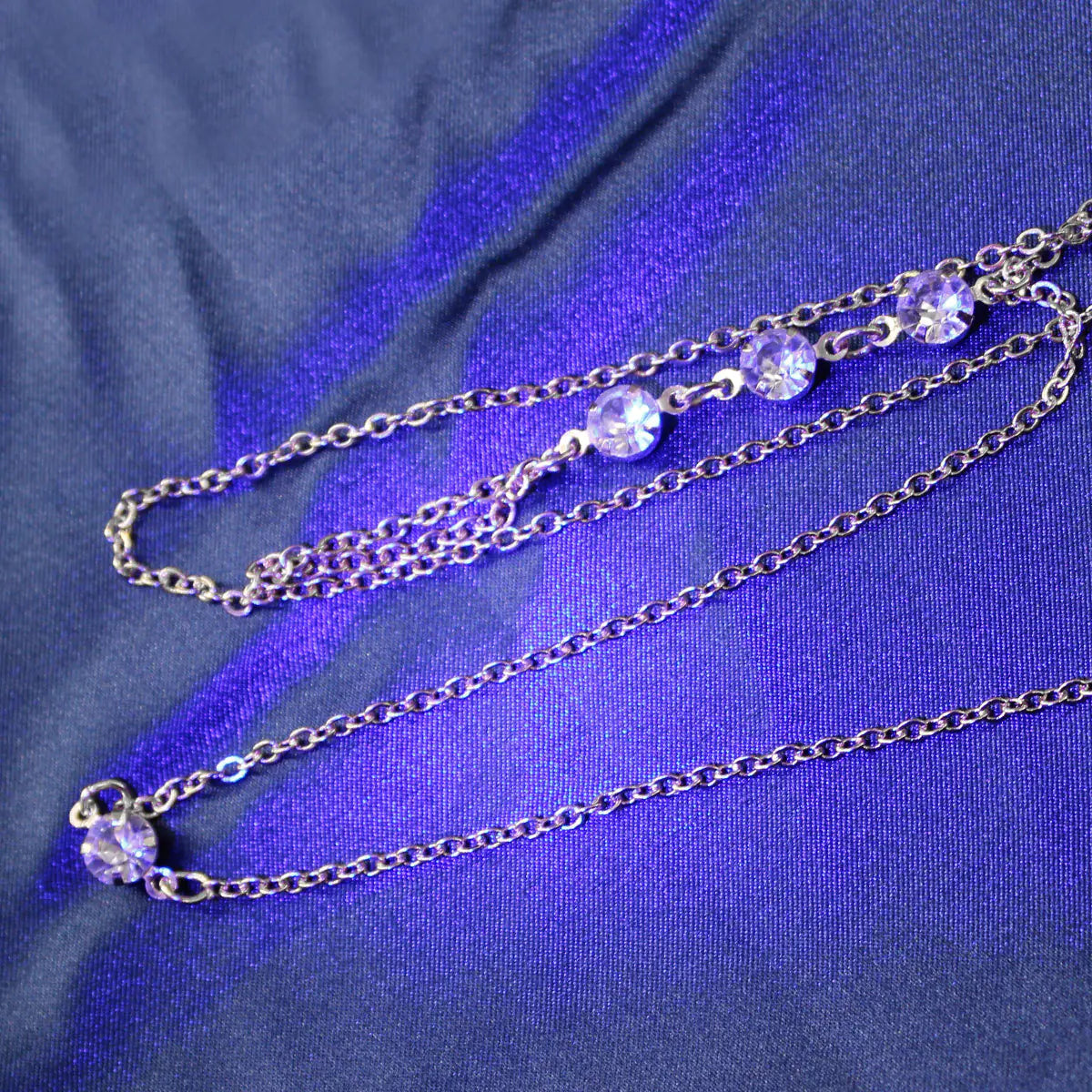 Style Loft Collection White Crystal Body Necklace