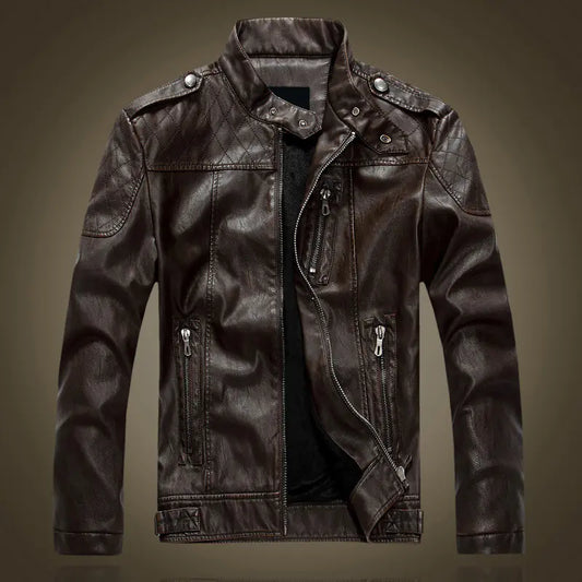 Style Loft Collection Hildebrand Retro Vegan Leather Jacket