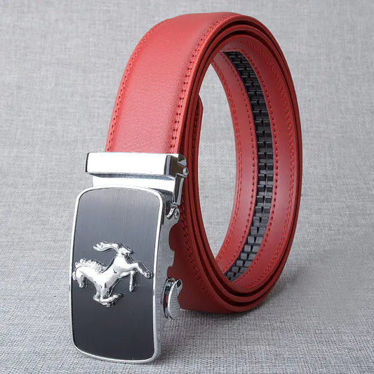 Style Loft Collection Przewalski Automatic Buckle Leather Belt