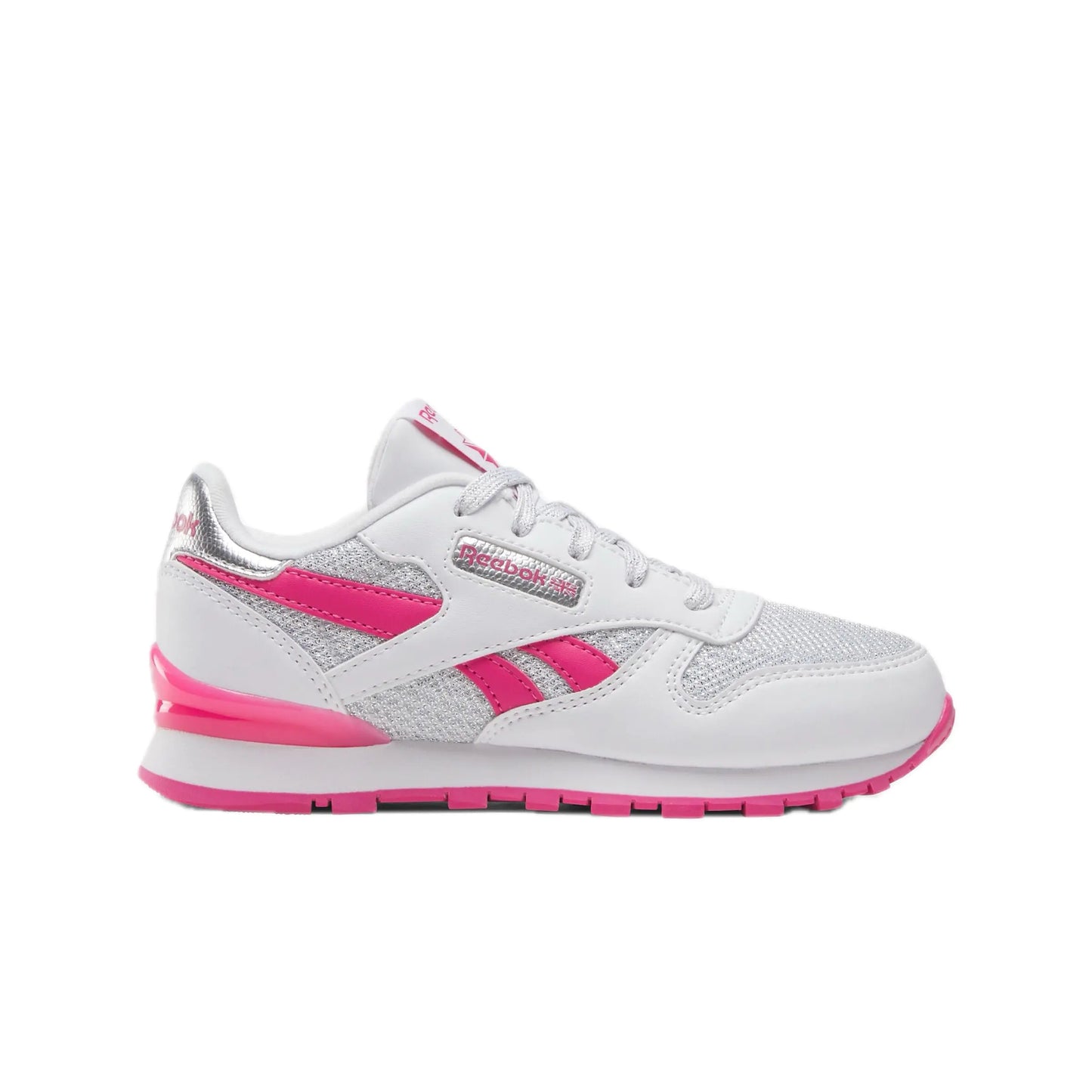 Style Loft Collection x Reebok Girls Classic Leather Step N Flash Sneaker, (Size 11 Little Kid)