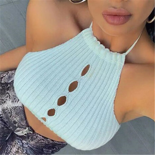 Style Loft Collection Peekaboo Sleeveless Crop Top