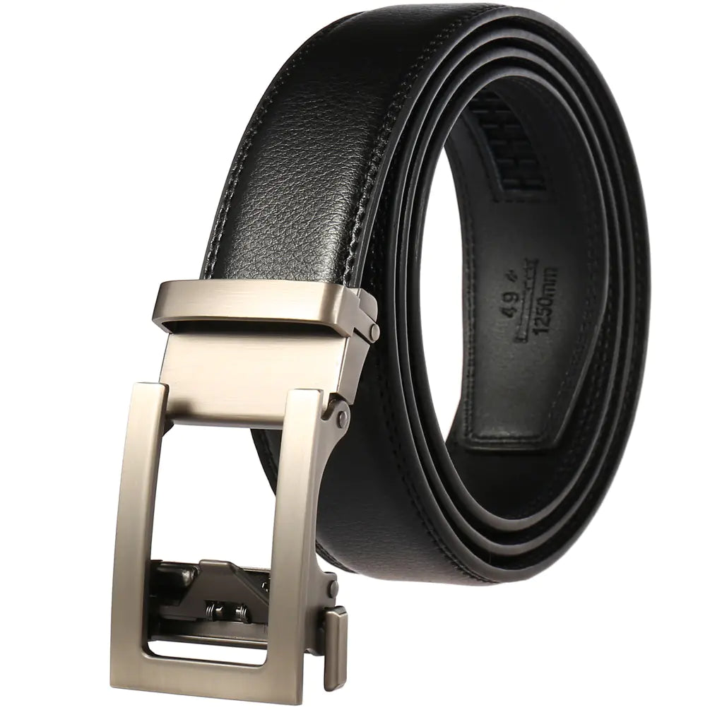 Style Loft Collection 1853 Ranch Genuine Leather Automatic Buckle Belt