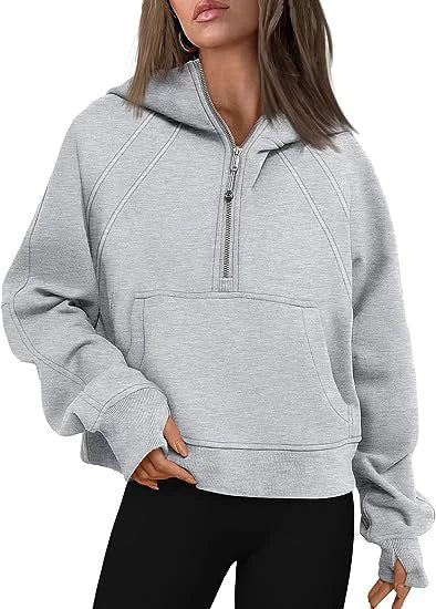 Style Loft Collection Half Zipper Hooded Sweatshirt