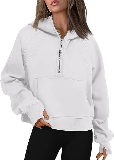 Style Loft Collection Half Zipper Hooded Sweatshirt